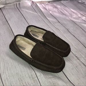Goodfellow suede slippers dark brown size 7